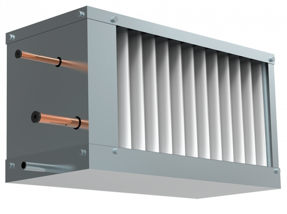 Фреоновый охладитель для прямоугольных каналов WHR-R 500*250-3